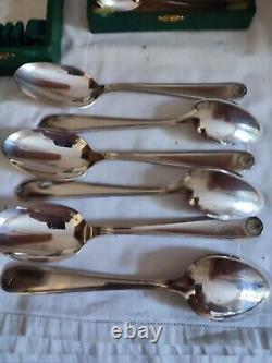 Christofle Cutlery Set Silver Plated 36 Pieces Model Marot Shell Spoon Fork