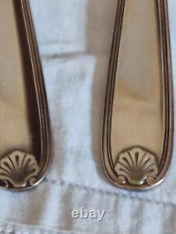 Christofle Cutlery Set Silver Plated 36 Pieces Model Marot Shell Spoon Fork