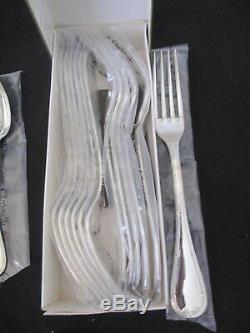 Christofle Cutlery Untouched, 84 Pieces Of Boxed Rubans Flatware