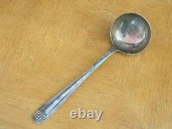 Christofle Ladle Soup Art Deco Silver Plated Alfénide Diamond Silver