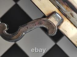 Christofle Large Vintage Silver-Plated Serving Tray with Shell Handles, 20th C