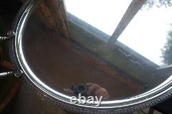 Christofle Malmaison Silver Plated Oval Serving Tray With Handles 53 x 42 cm