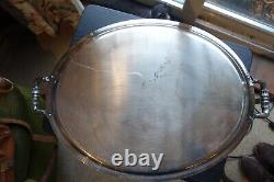 Christofle Malmaison Silver Plated Oval Serving Tray With Handles 53 x 42 cm