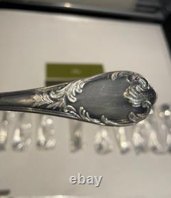Christofle Marly Bouillon Soup Spoons Set of 12 Silverplate Original Box