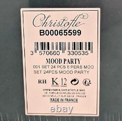 Christofle Mood Party 24-piece Silver-plated Set With Chest #b00065599 Bnib