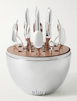 Christofle Mood Party Silver Plate 25-piece Set W Egg Capsule #0065599 Brand Nib