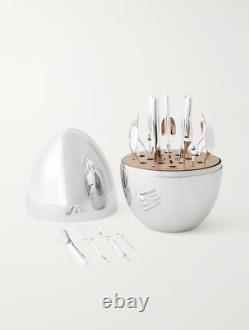 Christofle Mood Party Silver Plate 25-piece Set W Egg Capsule #0065599 Brand Nib