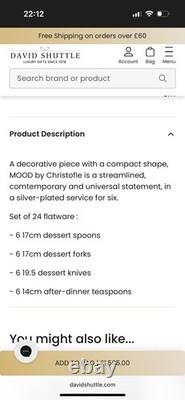 Christofle Mood Silver Plated Cutlery Set