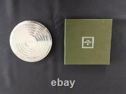 Christofle Ondulation By Luc Lanel Under Carafe Bottle In Silver Plated Metal