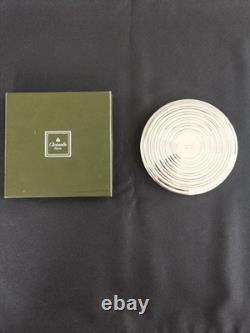 Christofle Ondulation By Luc Lanel Under Carafe Bottle In Silver Plated Metal