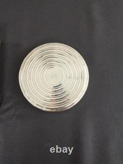 Christofle Ondulation By Luc Lanel Under Carafe Bottle In Silver Plated Metal