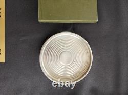 Christofle Ondulation By Luc Lanel Under Carafe Bottle In Silver Plated Metal