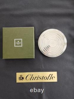 Christofle Ondulation By Luc Lanel Under Carafe Bottle In Silver Plated Metal