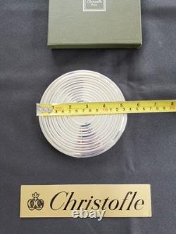 Christofle Ondulation By Luc Lanel Under Carafe Bottle In Silver Plated Metal