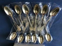 Christofle Paris Set of 12 Marly Silverplated Soup Place Spoons New Original Box