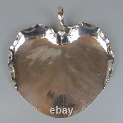 Christofle Plate Platter. Silver plated leaf Empreinte Naturelle Antique c1880