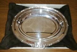 Christofle Rubans Oval Silver Plated Serving Dish In Original Box
