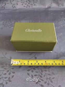 Christofle Salt And Pepper Shakers In Silver Plated Metal New In Its Box