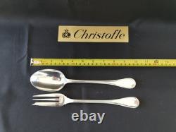 Christofle Silver Plated Beads Large Service Spoon 25Cm