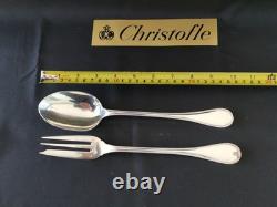 Christofle Silver Plated Beads Large Service Spoon 25Cm