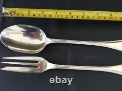 Christofle Silver Plated Beads Large Service Spoon 25Cm