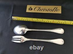 Christofle Silver Plated Beads Large Service Spoon 25Cm