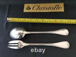 Christofle Silver Plated Beads Large Service Spoon 25Cm