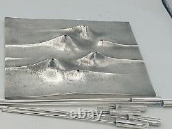 Christofle Silver Plated Candleholder Sol Lunaire Tapio Wirkkala 1959 Rare