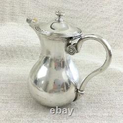 Christofle Silver Plated Jug Pitcher Lidded Pot Original French Antique