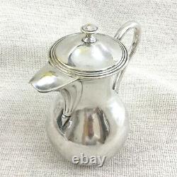 Christofle Silver Plated Jug Pitcher Lidded Pot Original French Antique