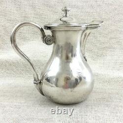 Christofle Silver Plated Jug Pitcher Lidded Pot Original French Antique