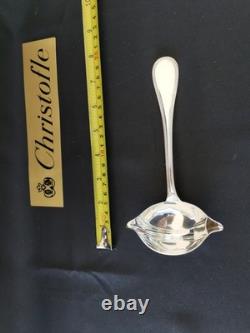 Christofle Silver Plated Metal Sauce Spoon For Fat And Lean Christofle Silver Plated Metal Sauce Spoon For Fat And Lean
