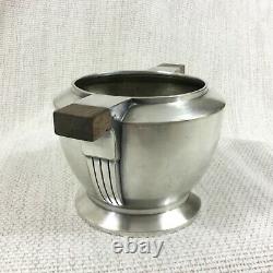 Christofle Silver Plated Sugar Bowl Jar Pot Original French Art Deco Bauhaus