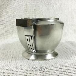 Christofle Silver Plated Sugar Bowl Jar Pot Original French Art Deco Bauhaus