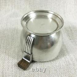 Christofle Silver Plated Sugar Bowl Jar Pot Original French Art Deco Bauhaus