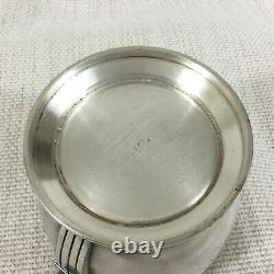 Christofle Silver Plated Sugar Bowl Jar Pot Original French Art Deco Bauhaus