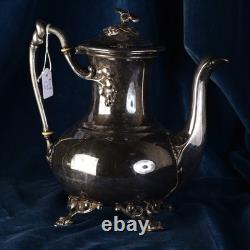 Christofle Silver-Plated Teapot Or Coffee Pot From The Late 19th Century