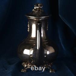 Christofle Silver-Plated Teapot Or Coffee Pot From The Late 19th Century