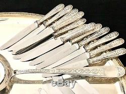 Christofle Villeroy Silver Plated Set 61 Pcs For 12 People In Original Box