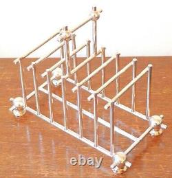 Christopher Dresser Design Silver Plated Seven Bar Toast Rack By Thomas White