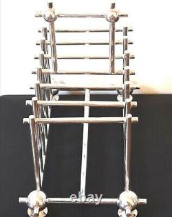 Christopher Dresser Design Silver Plated Seven Bar Toast Rack By Thomas White