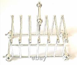 Christopher Dresser Design Silver Plated Seven Bar Toast Rack By Thomas White
