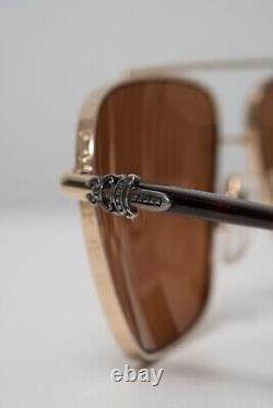 Chrome Hearts Sunglasses Pork Sword Gold Plated 925 Silver RRP £1200 RARE MINT