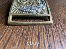 Civil War Model 1851 Eagle Sword Belt Plate NCO Officer Silver Wreath mk'd 341