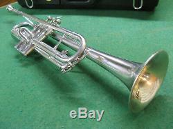 Cleveland Toreador Trumpet in Silver Reconditioned Non-original Case and MP