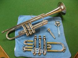 Cleveland Toreador Trumpet in Silver Reconditioned Non-original Case and MP