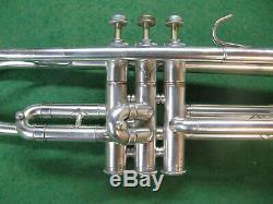 Cleveland Toreador Trumpet in Silver Reconditioned Non-original Case and MP