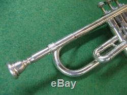 Cleveland Toreador Trumpet in Silver Reconditioned Non-original Case and MP