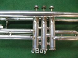 Cleveland Toreador Trumpet in Silver Reconditioned Non-original Case and MP
