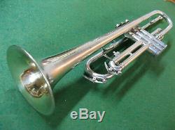 Cleveland Toreador Trumpet in Silver Reconditioned Non-original Case and MP